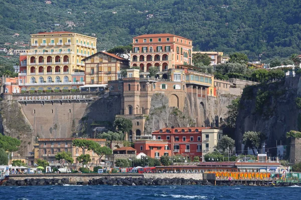 Sorrento Giugno 2014 Cliffs Harbour Port View Sea Summer Day — Foto Stock