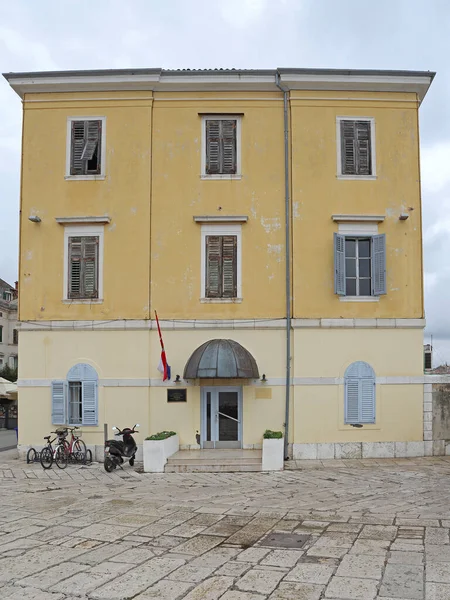 Rovinj Croacia Octubre 2014 Edificio Estación Policía Cruce Frontera Del —  Fotos de Stock