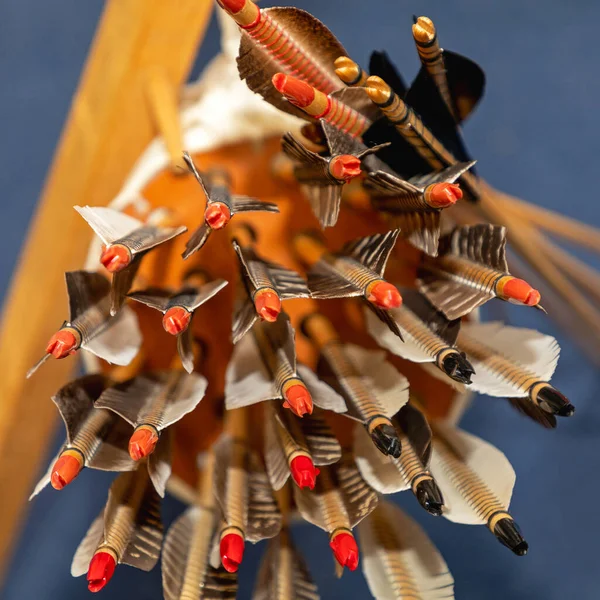 Копия Стрел Традиционной Средневековой Стрельбы Лука — стоковое фото