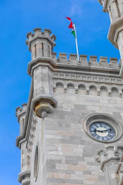 Miramare Castle Tower Clock Trieste Italia — Foto de Stock