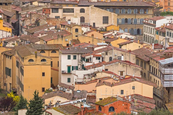 Aerial View Old Houses Florence Italy — Stock Photo, Image