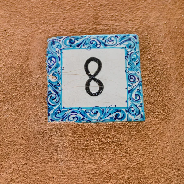 Decorative Tile Home Numero Otto Portofino Italia — Foto Stock