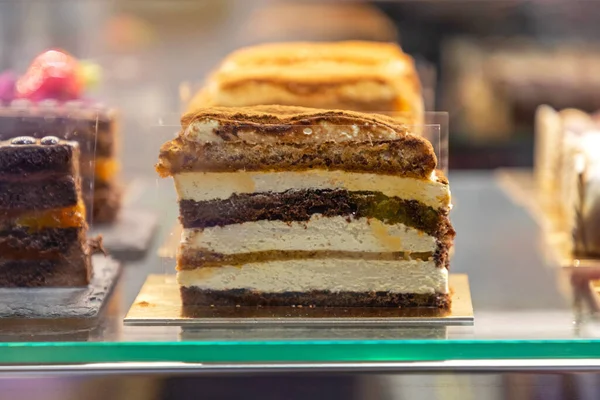 Olasz Konyha Tiramisu Torta Pastisserie — Stock Fotó