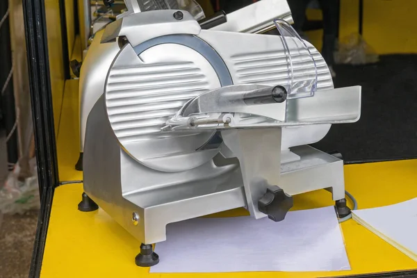 Deli Slicer Rotary Blade Electric Machine — стоковое фото