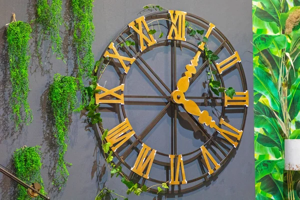 Gran Reloj Romano Decoración Del Hogar Pared — Foto de Stock