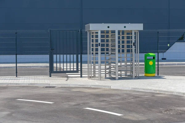 Turnstile Gate Access Control Entrance Factory — Stock Photo, Image