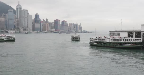 Hongkong Kina April 2017 Tsim Sha Tsui Pier Station För — Stockvideo