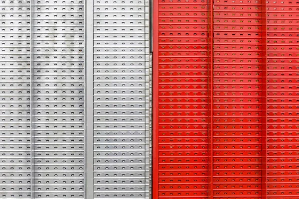 Pisos Metal Rojo Acero Inoxidable Granja —  Fotos de Stock