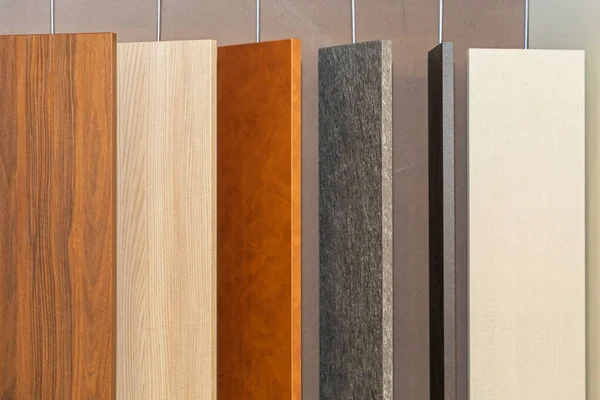 多くの異なる木製板材の選択 — ストック写真