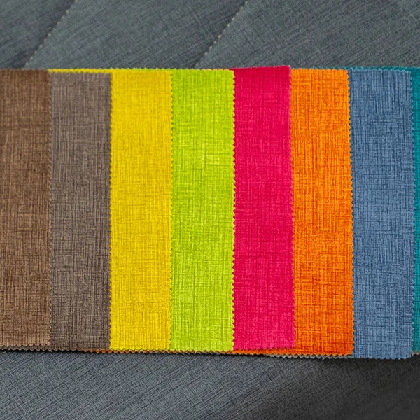 Muestreo Material Textil Color Para Industria Confección — Foto de Stock