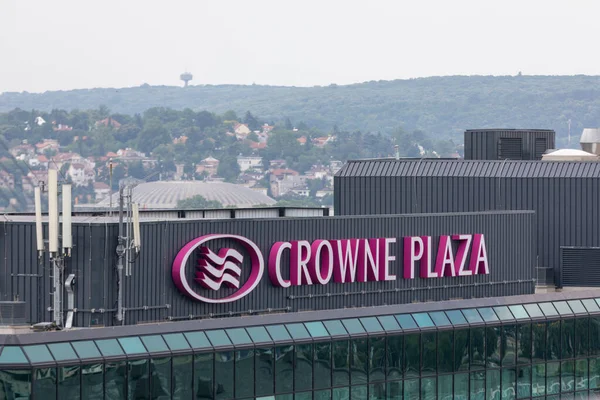 Belgrado Sérvia Junho 2019 Crowne Plaza Assine Top Hotel Building — Fotografia de Stock