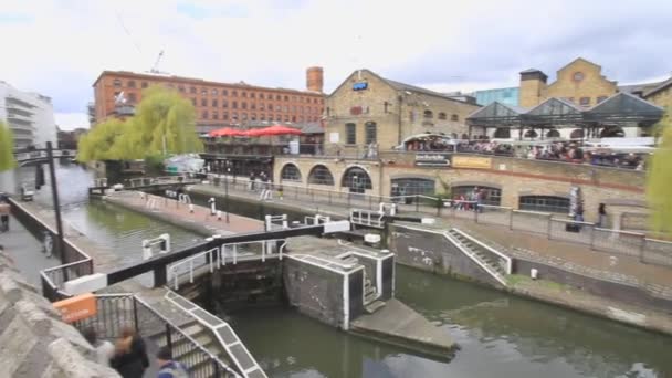 London United Kingdom April 2010 Famous Landmark Water Canal Lock — Stock Video