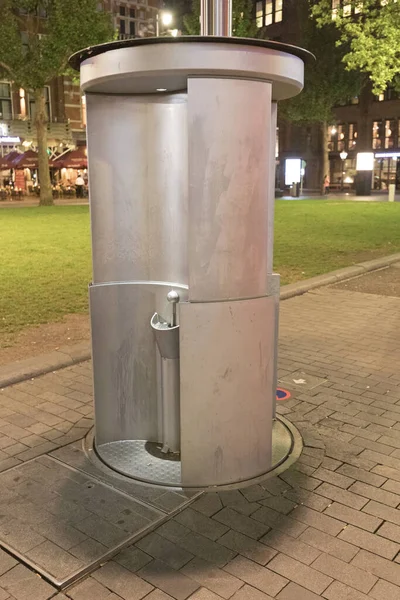 Pop Public Toilet Amsterdam Night — Stock Photo, Image