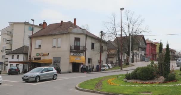 Sopot Serbia April 2020 Spring Day Town Center Panning Sopot — Stock Video