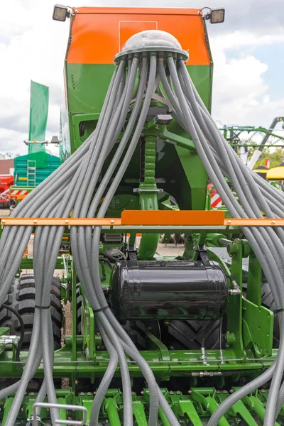 Drill Seeder Hoses Agriculture Machinery Equipment — Stock Photo, Image