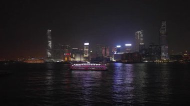 Hong Kong, Çin - 29 Nisan 2017: Kowloon City Victoria Limanı, Hong Kong, Çin.