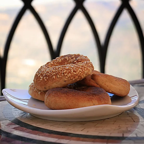Talíř Libanonského Tradiční Soubory Cookie — Stock fotografie