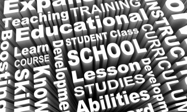Okul, eğitim, öğretim, eğitim, öğrenci, öğrenme kelime