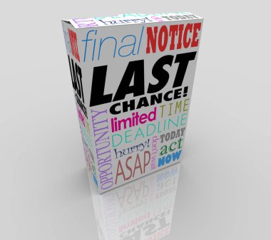 Last, Chance, Product, Limited, Time, Offer, Sale Words  clipart