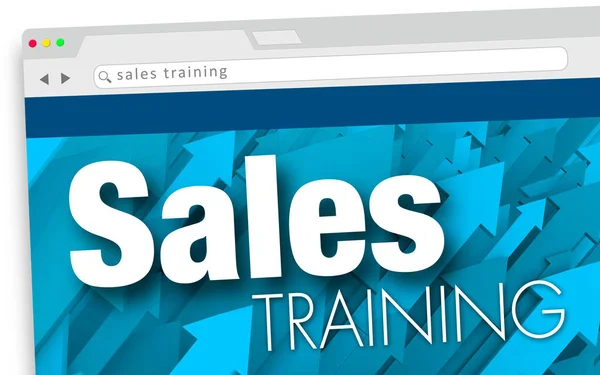 Sales Training Online Learning Cursus Website — Stockfoto