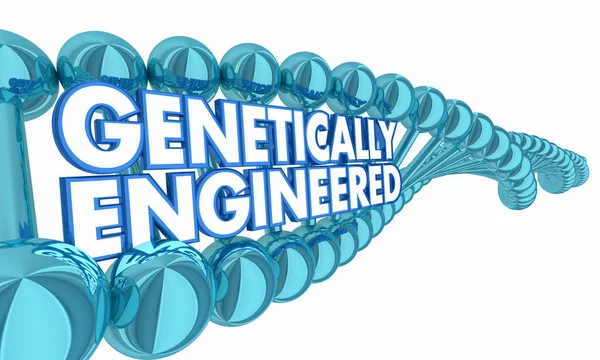 Genetically Engineered Dna Genes Words — Stock Photo, Image