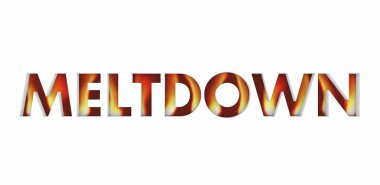 Meltdown davranış çözümleme öfke patlaması kızgın Word 3d Render illüstrasyon