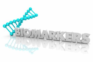 Biyolojik Dna biyolojisi kanıtları kelime 3d Render illüstrasyon