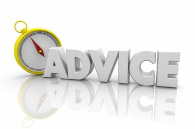 Tavsiye pusula rehberlik bilgi yön 3d Render illüstrasyon