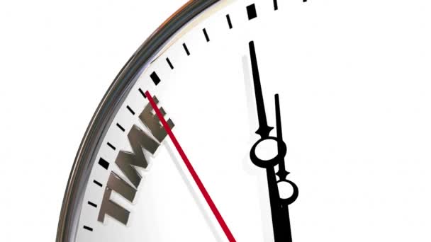 Relógio Com Tempo Inscrição Para Engenheiro Mostrador Branco — Vídeo de Stock