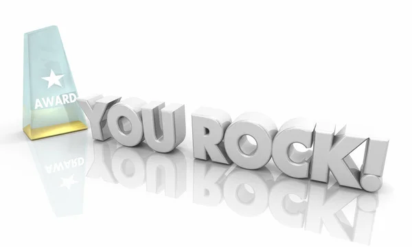 You Rock Premio Vincitore Concorso Top Interprete Illustrazione — Foto Stock