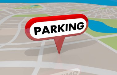 Park yerinde PIN harita üzerinde