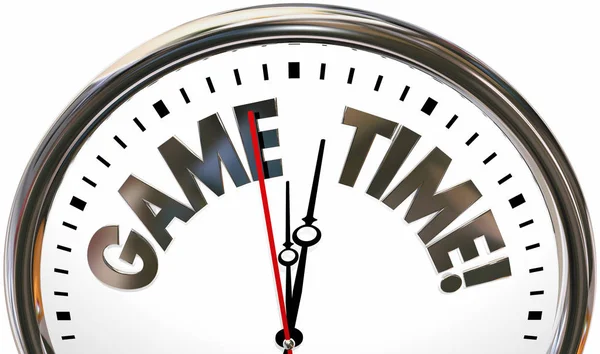 Game Time Words Clock — Stock Photo, Image