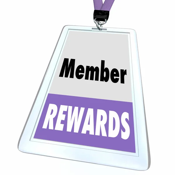 Member Rewards Badge Isolated White Background — Stock Photo, Image