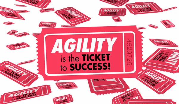 Agility Quick Speed Response Flexibility Ticket — Stock Photo, Image