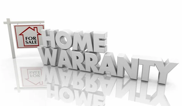 Home Warranty Guarantee Insurance Policy Sign — Stock Photo, Image