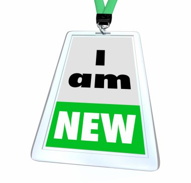 I Am New Rookie Latest Member Employee Joined Now Badge  clipart