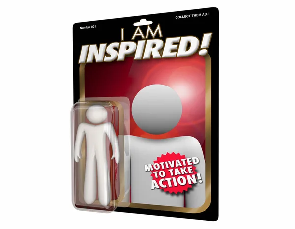 Inspirierte Person Motivierte Inspiration Action Figur — Stockfoto