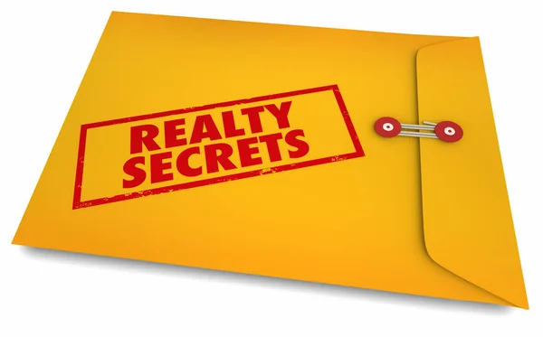 Realty Realtor Μυστικά Πώληση Σπίτι Σπίτι Φάκελος — Φωτογραφία Αρχείου