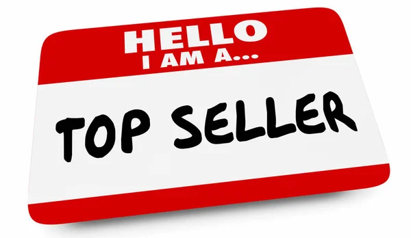 Top Seller Most Popular Hello Name Tag — Stock Photo, Image