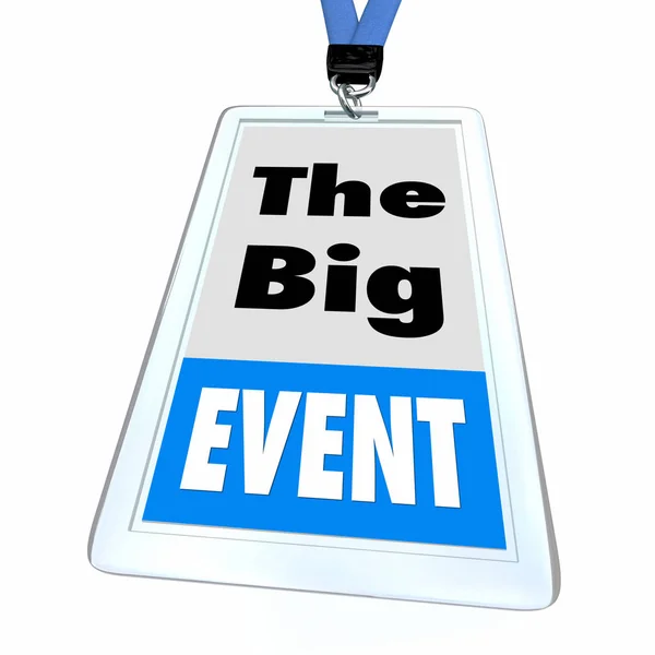 Big Event Special Conference Attendee Badge — Stock Photo, Image
