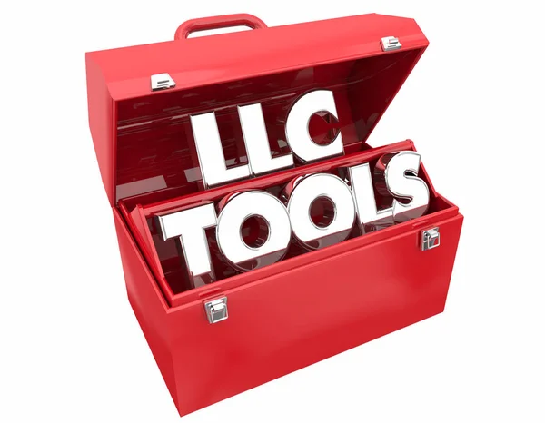 Llc Tools Limited Liability Corporation Business Company Toolbox — Stock Photo, Image