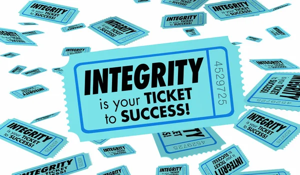 Integrità Onestà Trust Reputazione Ticket — Foto Stock