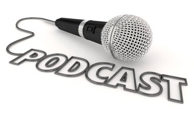 Podcast cep Program Show radyo sinyalleriyle iletilen eğe mikrofon 