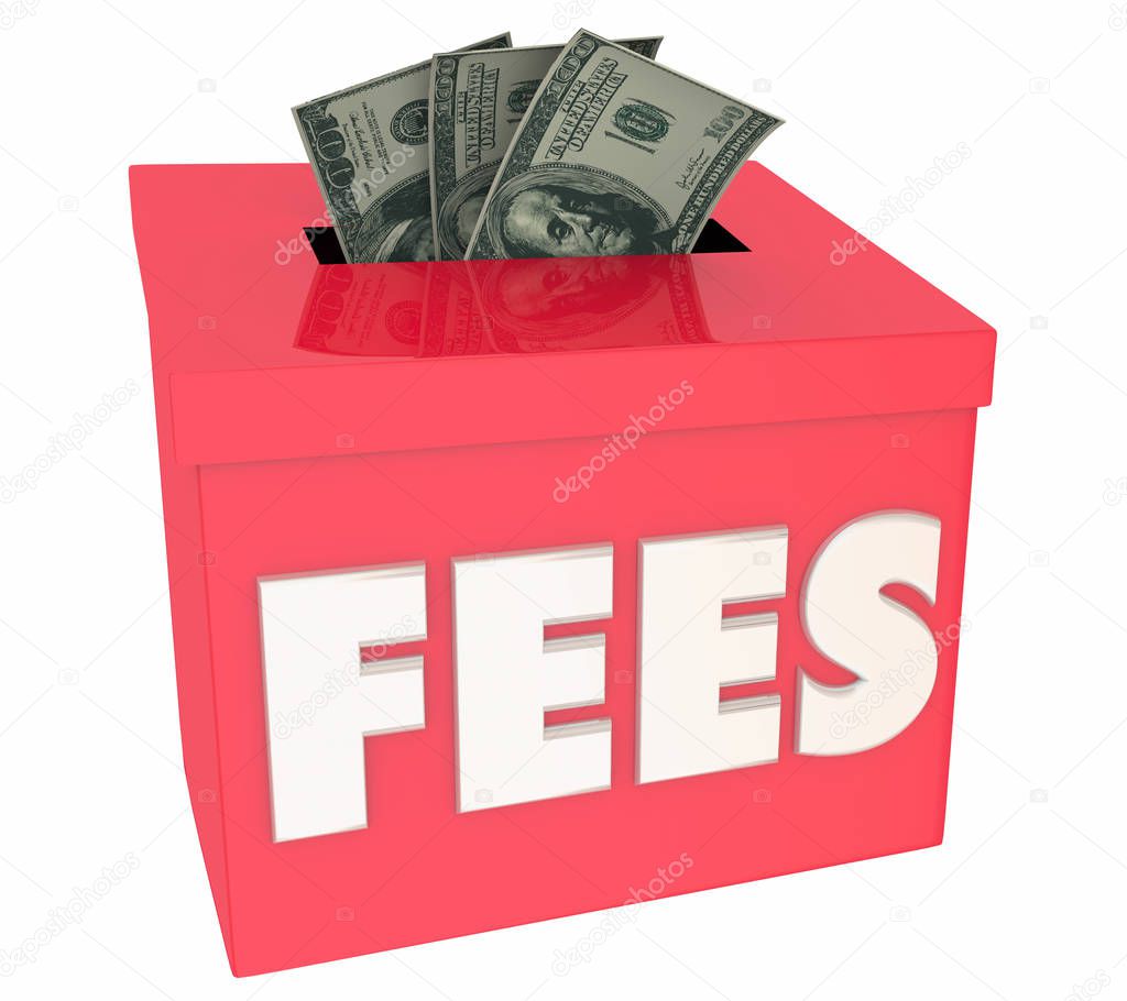 Fees Hidden Costs Charges Fines Penalties 3d Illustration