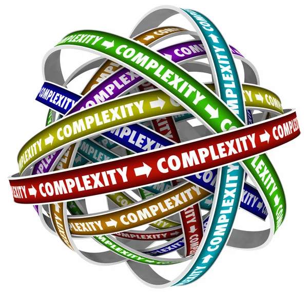 Complexity Detail Involved Elaborate Word Illustration — Stock Photo, Image