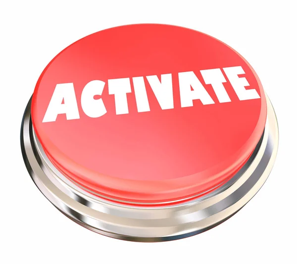 Activar Iniciar Botón Activación Ilustración — Foto de Stock