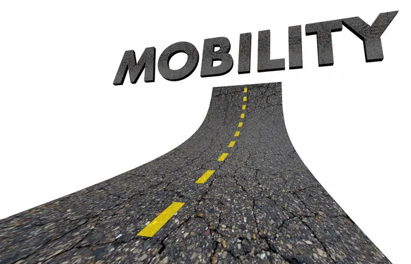 Weg Zur Mobilität Transport Geschäftswort Illustration — Stockfoto