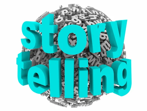 Storytelling Mededeling Aandeel Ervaring Brief Sphere Illustratie — Stockfoto