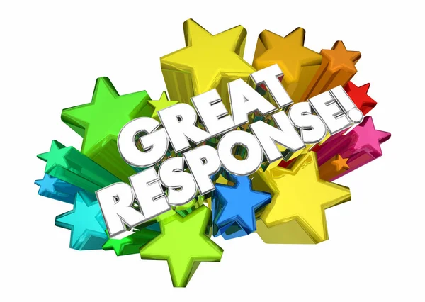 Great Response Stars Apoyo Animación Útil — Foto de Stock