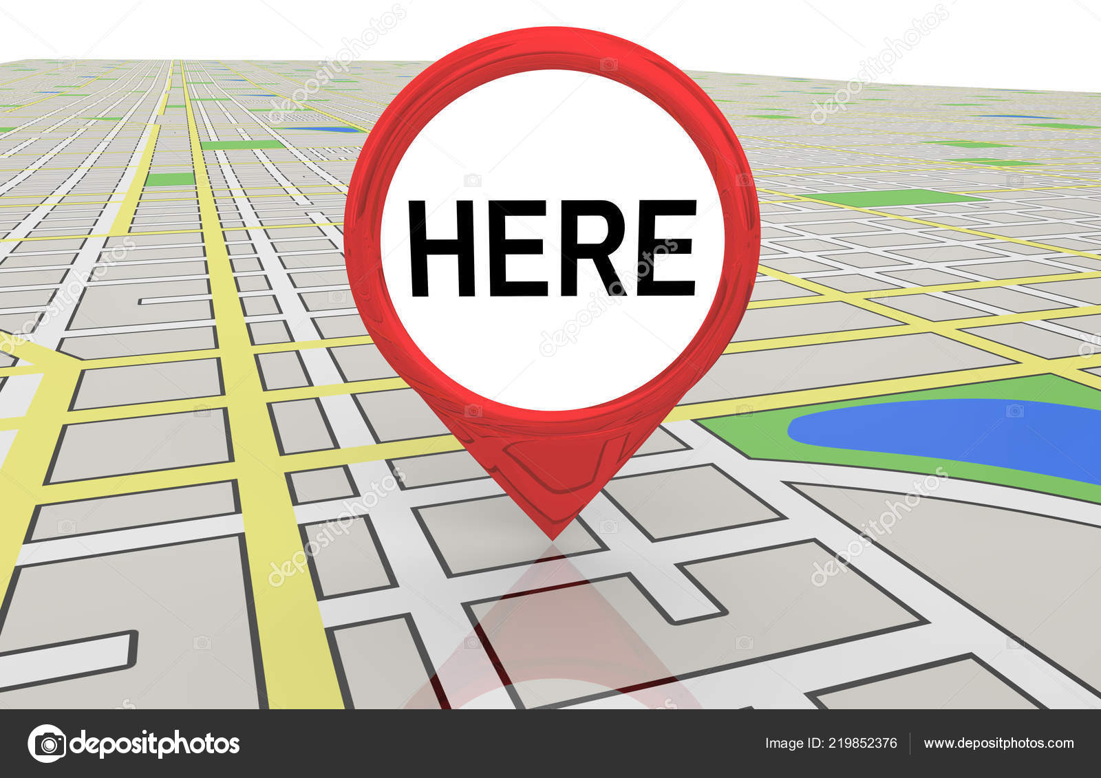 Here Map Pin Location Navigation Illustration Stock Photo by ©iqoncept